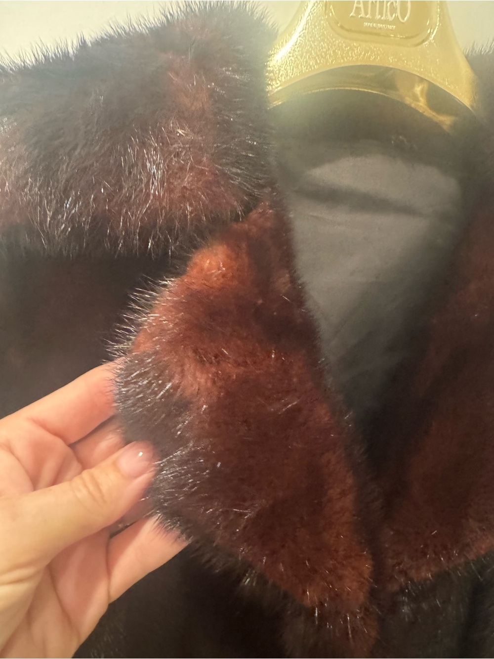 VINTAGE 1960s. Authentic Black mink. Size M/10. - Picture 5 of 10